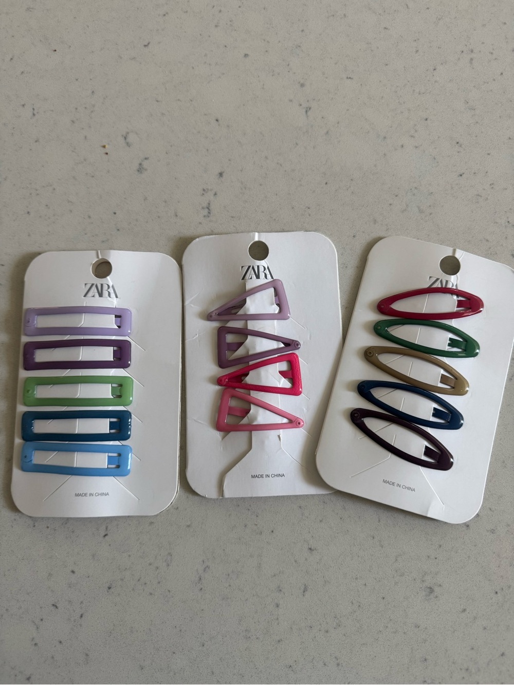 New on Card ZARA girls hair clips snaps accessories - Picture 3 of 3